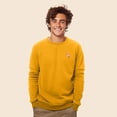 thumbnail image 3 of Dalix Flamingo Embroidered Fleece Crewneck Long Sleeve Sweatshirt Mens in Gold M Medium, 3 of 5