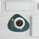 thumbnail image 4 of Cojín de taza con forma de gota de agua, cojín de mesa de té de doble cara, diseño de borde acolchado, funda de tela suave, almacenamiento plegable, fácil de limpiar, material plástico, 4 of 8