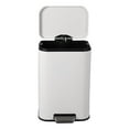 thumbnail image 6 of IDEALHOUSE 50L White Large Modern Step Trash Can with Anti-Fingerprint Surface & Soft-Close Lid - Industrial Pedal with Odor Blocking, 6 of 6