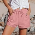 thumbnail image 3 of WAYUTE Shorts for Women Straight Leg High Waist Sports Loose Shorts Trendy Solid Color with Pockets Versatile for Summer Casual Outdoor, 3 of 6