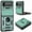 Green, variant on for Samsung Galaxy Z Flip 3 5G Case, with Ring Kickstand and Camera Protection,Heavy Duty Protective Shockproof Protective Rubber PC Phone Back Cover for Samsung Galaxy Z Flip 3 5G, Silver