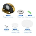 thumbnail image 3 of Magnetic Door Stopper Catch, 2 Pack Stainless Steel Floor Door Stops, Brass Tone, 3 of 5