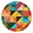 Classic, variant on Tablecloth Spiritual Zen Mandala Design Waterproof Round Cover with Elastic Fit and Back for Healing Room Use