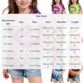 thumbnail image 3 of DxhmoneyHX Girls Casual Summer T Shirt Crew Neck Short Sleeve Tie Dye Tunic Blouse Loose Fit Summer Lightweight Stylish Pullover Tops Age 3-14 Years, 3 of 5