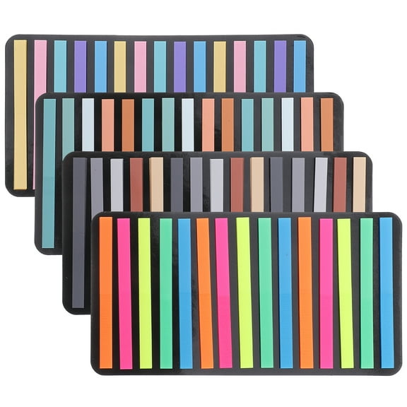 CRILSTYLEO 4 Sets Bookmark Tracker Assorted Color Simple Design For Readers Study Book Accessory