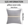 thumbnail image 7 of Unique Bargains Set of 2 Soft Throw Pillow Covers with Cute Embroidery Grey, 7 of 7