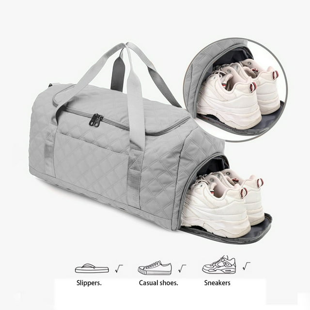 Mochila de viaje de gran capacidad ligera | Bolso descapotable multifuncional | Poliéster resistente al agua 50x25x29cm | Compartimentos de separación en seco y húmedo | Viaje de negocios de fitness