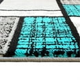 thumbnail image 4 of Flash Furniture Raven Rectangular Contemporary Grey, Turquoise Area Rug, 2' x 11', 4 of 5