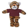 12' Soft Plush Tiger with Tee stuffed plush gift kids play-Dark Burgundy New