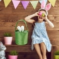 thumbnail image 3 of KCEHTA Easter Basket, Easter Bunny Basket, Bunny Ear Easter Basket, Easter Eggs Basket, Easter Tote Bags, Easter Bucket Bags with Cute Rabbit Ears for Easter Eggs Hunting, 3 of 6