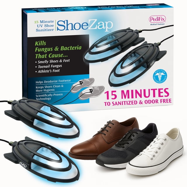 Desinfectante para zapatos Pedifix ShoeZap con luz germicida UV 15 min
