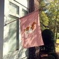 thumbnail image 2 of Caroline's Treasures BB7827CHF Ayrshire Cow Pink Check Flag Canvas House Size , Large, multicolor, 2 of 4