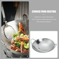 thumbnail image 3 of Toyvian 9-Inch Round Bottom Stainless Steel Cooking Pot 1 Piece Kitchen Saucepan, 3 of 6