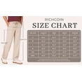 thumbnail image 7 of RICHCOIN Men's Pants Elastic Waist Drawstring Casual Trouser Lightweight Straight-Legs Loose Beach Pants with Pockets, 7 of 7