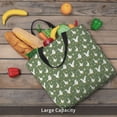 thumbnail image 4 of Ratiio Cute goose Print Reusable Grocery Bag Shopping Bags with Zipper Shoulder Shopping Handle Bag Suitable for Outdoor Convenient Daily Bag, 4 of 8