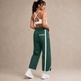 thumbnail image 5 of Carlikeit Women's Wide Leg Track Pants 2026 Lightweight Baggy Y2K Pants with Contrast Stripes Drawstring Elastic Waist Casual Parachute Trousers, 5 of 7