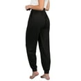 thumbnail image 4 of Doublju Women's Elastic Waist Fashion Jogger Pants (Plus Size Available), 4 of 4