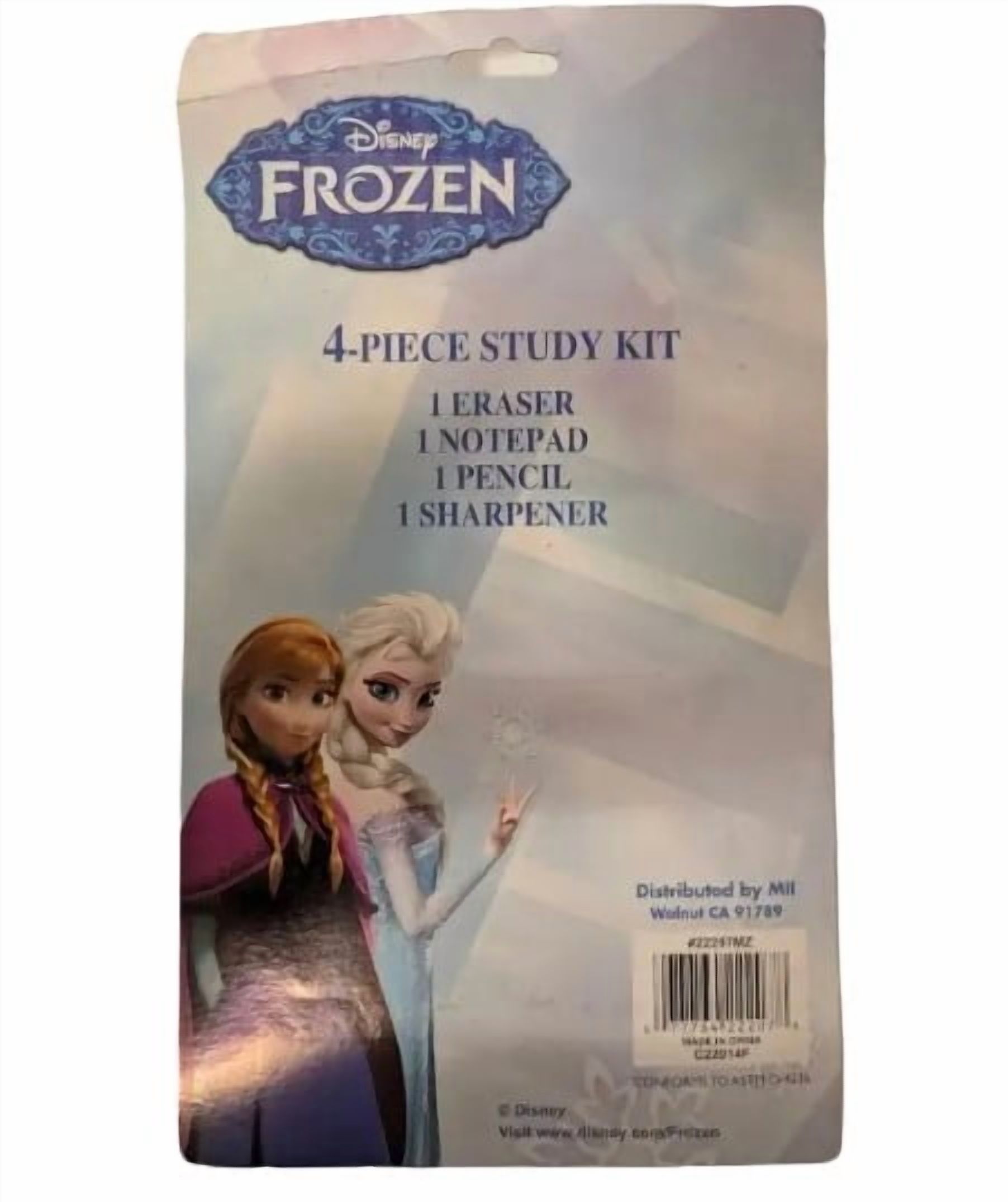 Disney Frozen Stationery Set with Pencil, Eraser, Notepad and