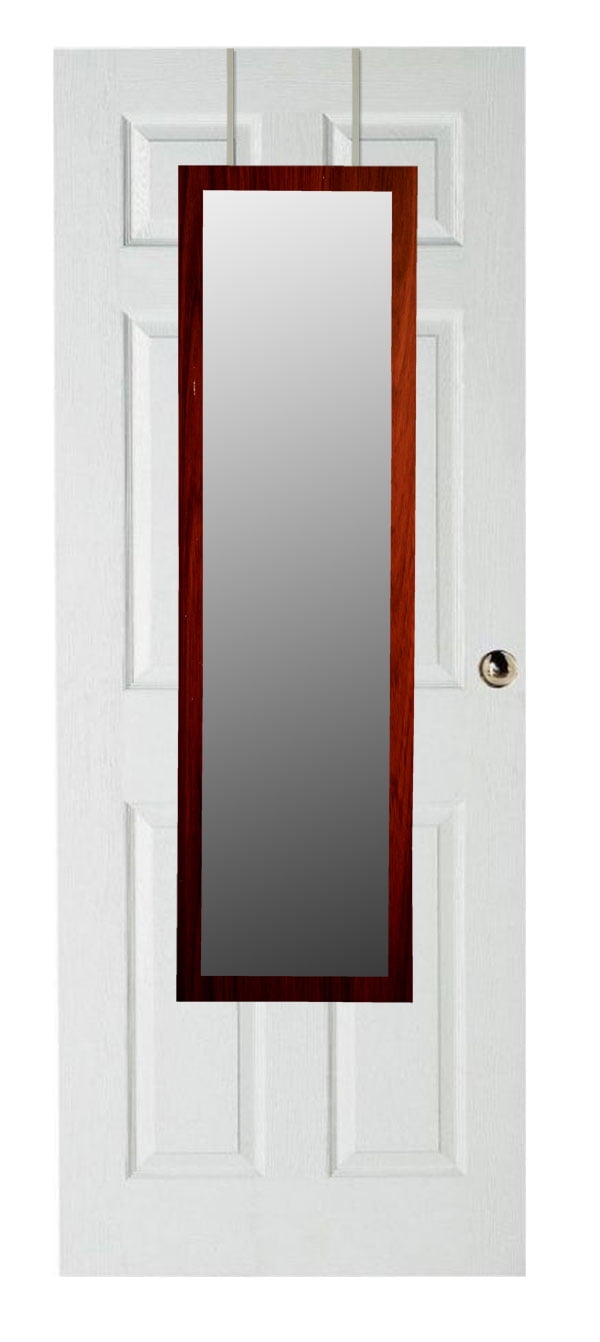 Mainstay 53 x 17 Beveled Door Mirror Black, Set of 1