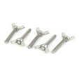 thumbnail image 4 of Uxcell M6 1mm Pitch 304 Stainless Steel Butterfly Wing Nut Screw (5-pack), 4 of 4