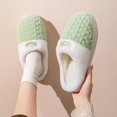 thumbnail image 2 of Slippers for Women,Lined Indoor Slippers Warm Shoes With Soft Comfortable Sole For Winter Home Wear,Womens Slippers,Green,36, 2 of 7
