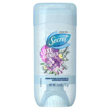Secret Fresh Antiperspirant and Deodorant Clear Gel, Luxe Lavender, 2.6 (Best Clear Gel Deodorant)