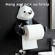thumbnail image 5 of 1 Set Toilet Tissue Holder Wall Mounted Self Adhesive Resin Hanging Panda Pattern Roll Paper Dispenser Rack for Home, 5 of 5