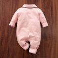 thumbnail image 2 of Baby Girl Cotton Pajamas for Babies - Soft Long Sleeve, Snap Button Closure in Pink, 2 of 10
