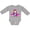 AC-Heather Grey, variant on Inktastic Pilot Girl, Airplane, Plane, Flying, Brown Hair Girls Long Sleeve Baby Bodysuit
