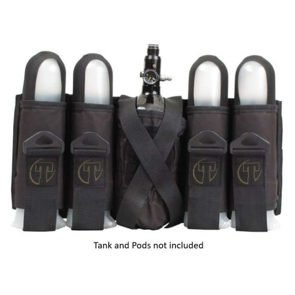 Tippmann 4 1 Paintball Sport Harness Kolds Pods and One Tank, Black