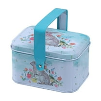 Matoen Easter Gifts for Kids, Easter Treat Boxes, Colorful Bunny Iron Box Rabbit Cookie Goodie Candy Box Easter Treat Gift Boxes for Holiday Party Favor