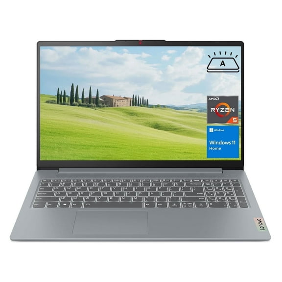 Lenovo IdeaPad Slim 3 15ALC6 Traditional Laptop Computer, 15.6" FHD IPS Display, AMD Ryzen 5 5625U, 16GB RAM, 512GB SSD, Windows 11 Home, Grey