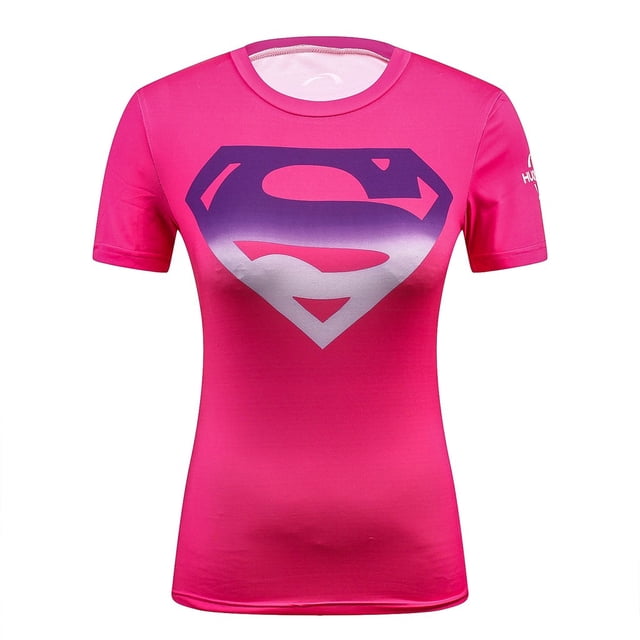 Nuevo capitán compresión mujeres camiseta moda secado rápido Cosplay disfraz culturismo ropa de mujerpangjing