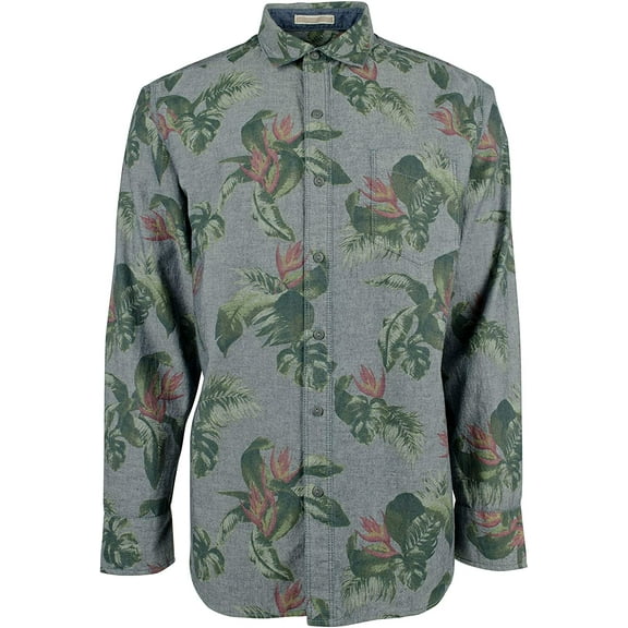 Men's Chambray Ole Button-down Shirt-OD-M