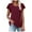 Z-250312-1-Red, variant on SNKSDGM Women's Plus Casual Easter Shirts Plus Size Casual Tops for Women Women's Tunic Ruffle Short Sleeve Shirt Summer O Neck Top Plus Size Tops for Women Dressy Black