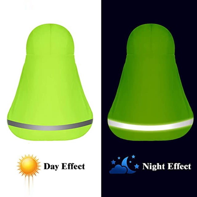 Sombrero de Protector de Cuello Baoblaze transpirable con rayas reflectantes para Ciclismo Verde