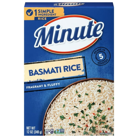 Minute Instant Basmati Rice, 12 oz (Pack of 4)