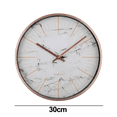 thumbnail image 2 of Indoor/Outdoor Retro Round Waterproof Wall Clock with Thermometer, Quartz Wall Clock Home/Patio Decor, 2 of 5