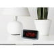 thumbnail image 3 of HANNLOMAX HX-117CR Reloj despertador, radio PLL AM/FM, pantalla LED roja de 1,2", alarma dual, despertador con radio o zumbador (gris), 3 of 5