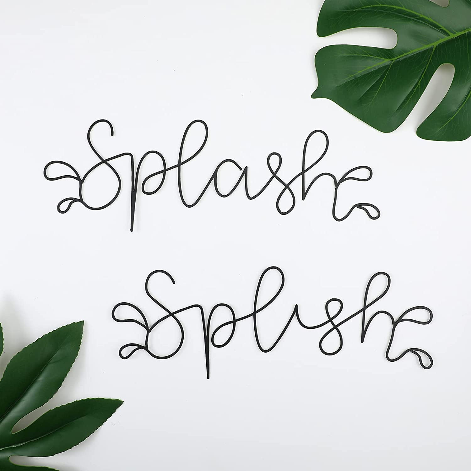 2 Pieces Metal Splish Splash Wall Decor Sign Funny Metal Letters Bathroom Wall Art Black Metal Words Bathroom Wall Decor for Farmhouse Home Bathroom Kitchen Hotel Restroom Wall Decor | Walmart Canada 2 Pieces Metal Splish Splash Wall Decor Sign Funny Metal Letters Bathroom Wall Art Black Metal Words Bathroom Wall Decor for Farmhouse Home Bathroom Kitchen Hotel Restroom Wall Decor | Walmart Canada