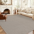 thumbnail image 4 of Garvee 8'x10' Modern Solid Color Area Rug Minimalist Woven Textured Carpet, Washable Rug Non Slip Low Pile Indoor Mats for Living Room Bedroom Dining Room, Beige, 4 of 6