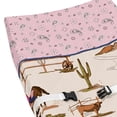 thumbnail image 4 of Sweet Jojo Designs Western Cowgirl Pink Brown and Beige Changing Pad Cover, 4 of 6