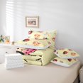 thumbnail image 4 of Erosebridal Ensemble de Literie pour Enfants Coccinelle Dessin Animé 7 Pcs Taille Simple, Coccinelles Rouges Roses Lit en Sac pour Garçons Filles Adolescents, Ensemble de Draps Imprimé Libellule Mignonne avec Couette, Ensembles de Lit Floraux Esthétiques, 4 of 5