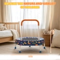 thumbnail image 3 of Leumius 28inch Mini Trampoline with Handle for Kids,Indoor Outdoor Small Rebounder Trampoline for Boys and Girls,, 3 of 6