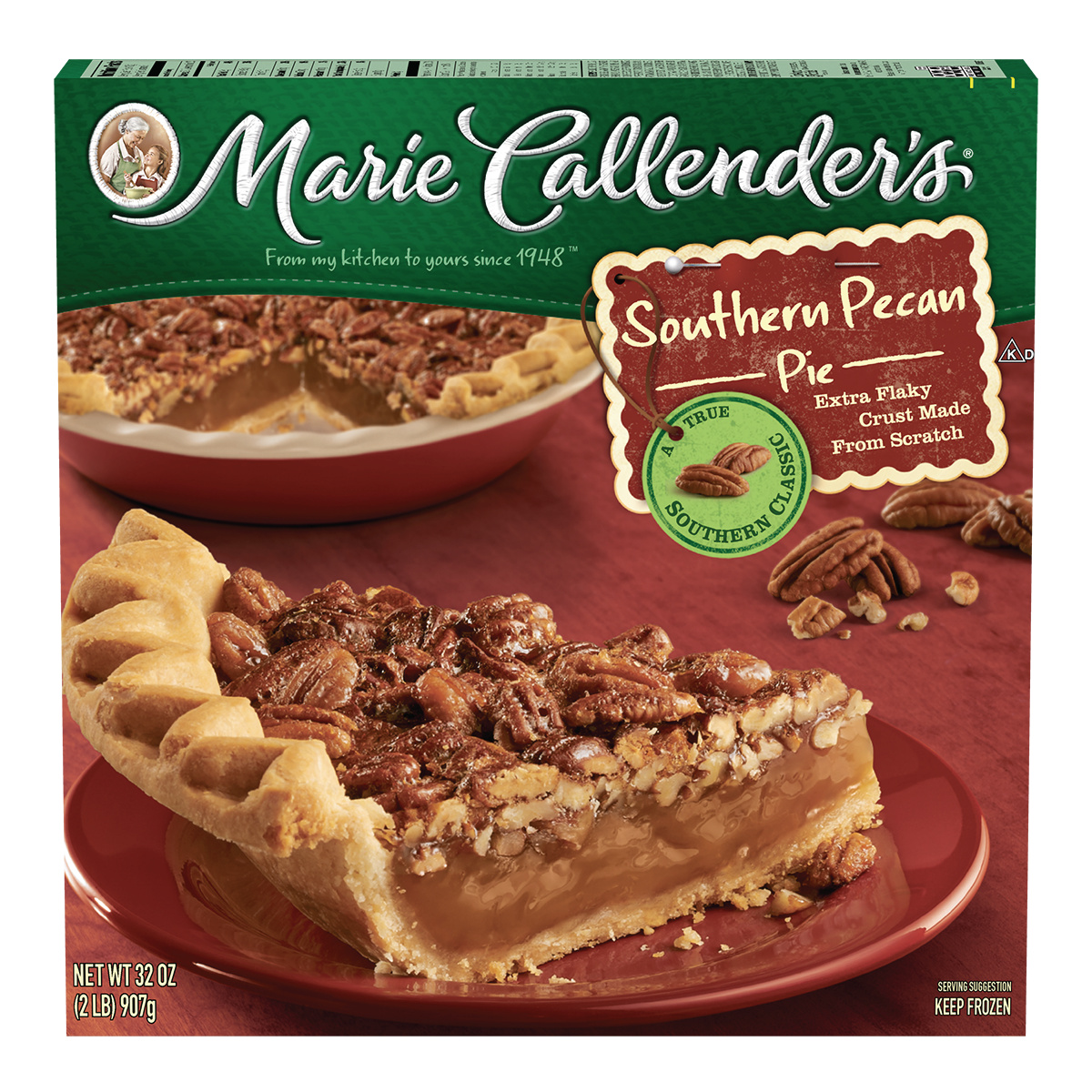 Marie Callenders Frozen Pie Dessert Southern Pecan 32 Ounce Walmart 