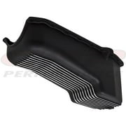 CFR HZ-8442-PBK 1958-79 Chevy Small Block 262-267-283-305-327-350-400 Black Aluminum Stock Capacity Oil Pan - Retro Finned