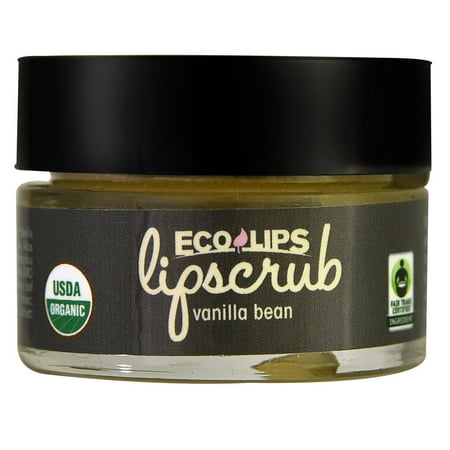 ECO LIPS Lipscrub Baume, la gousse de vanille, 0,5 Oz