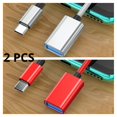 thumbnail image 1 of QJUHUNG 2-Pack USB-C to USB-A Adapter  Female to Male Converter  Compatible with Android Devices for High-Speed Data Transfer and Charging  Plug and Play  Durable Braided Design  No Batte, 1 of 7
