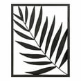thumbnail image 4 of Kate and Laurel Malak Modern Leaf Metal Plaque, 22 x 28, Black, Industrial Metalwork Tropical Art for Wall Decor, 4 of 7