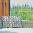 thumbnail image 4 of Floral Pillow Covers 18x18 Set of 2 Indigo with White Small Flower Buds Throw Pillow Cases Decorations Square Cushion Covers for Bed Chair Sofa Couch, 4 of 6